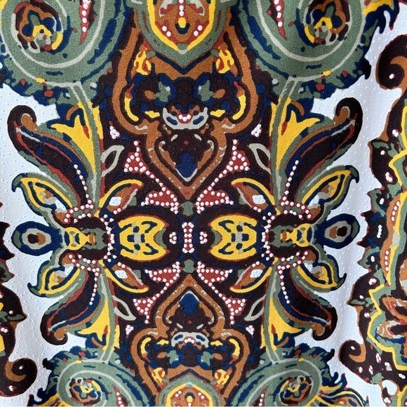 Haani paisley print stretchy midi dress - Picture 2 of 7